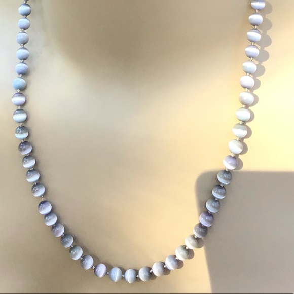Handcrafted Cat’s Eye Necklace 20” NWT - Picture 3 of 9